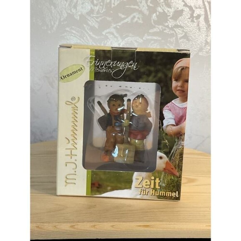 M.J. Hummel Christmas Ornament Snow Day Collectible Figurine In Box #935257